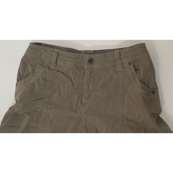 Kuhl Women's Size 2 Light Khaki Vintage Patina Dye Unlined Skirt Waist 28" - Picture 2 of 12